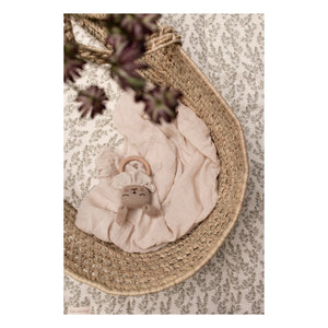 Main Sauvage - Wooden Bunny Teething Rattle | Beige
