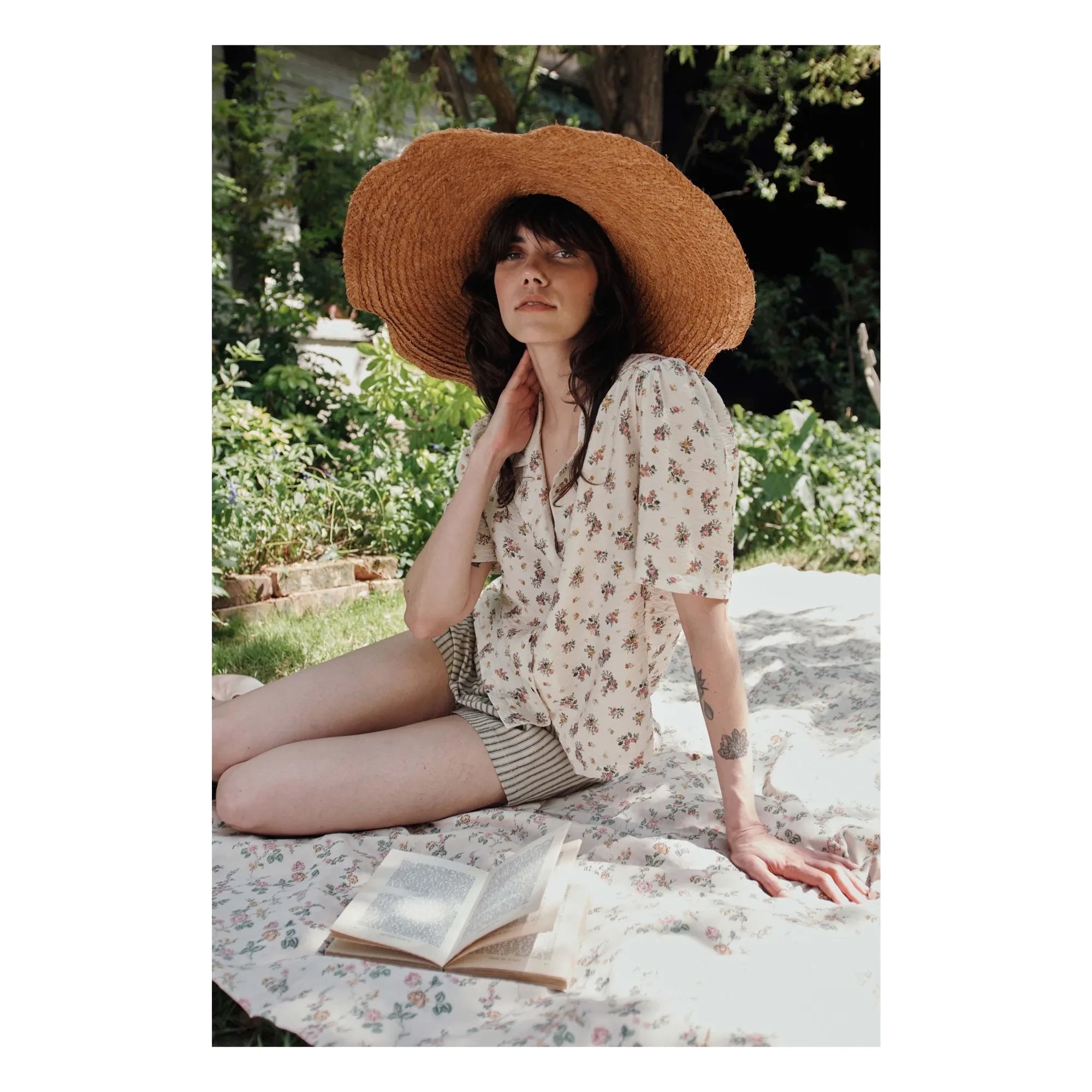 Emile et Ida - Cotton Printed Shirt | Cream