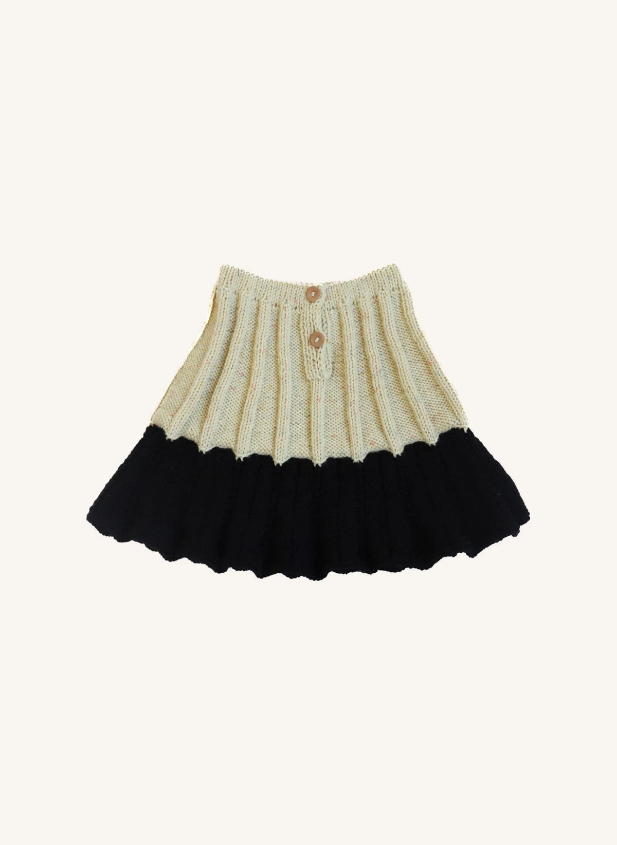 Kalinka - Dove Merino Wool Skirt | Off-white