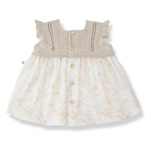 1+ in the family - Soana Embroidered Dress | Ecru