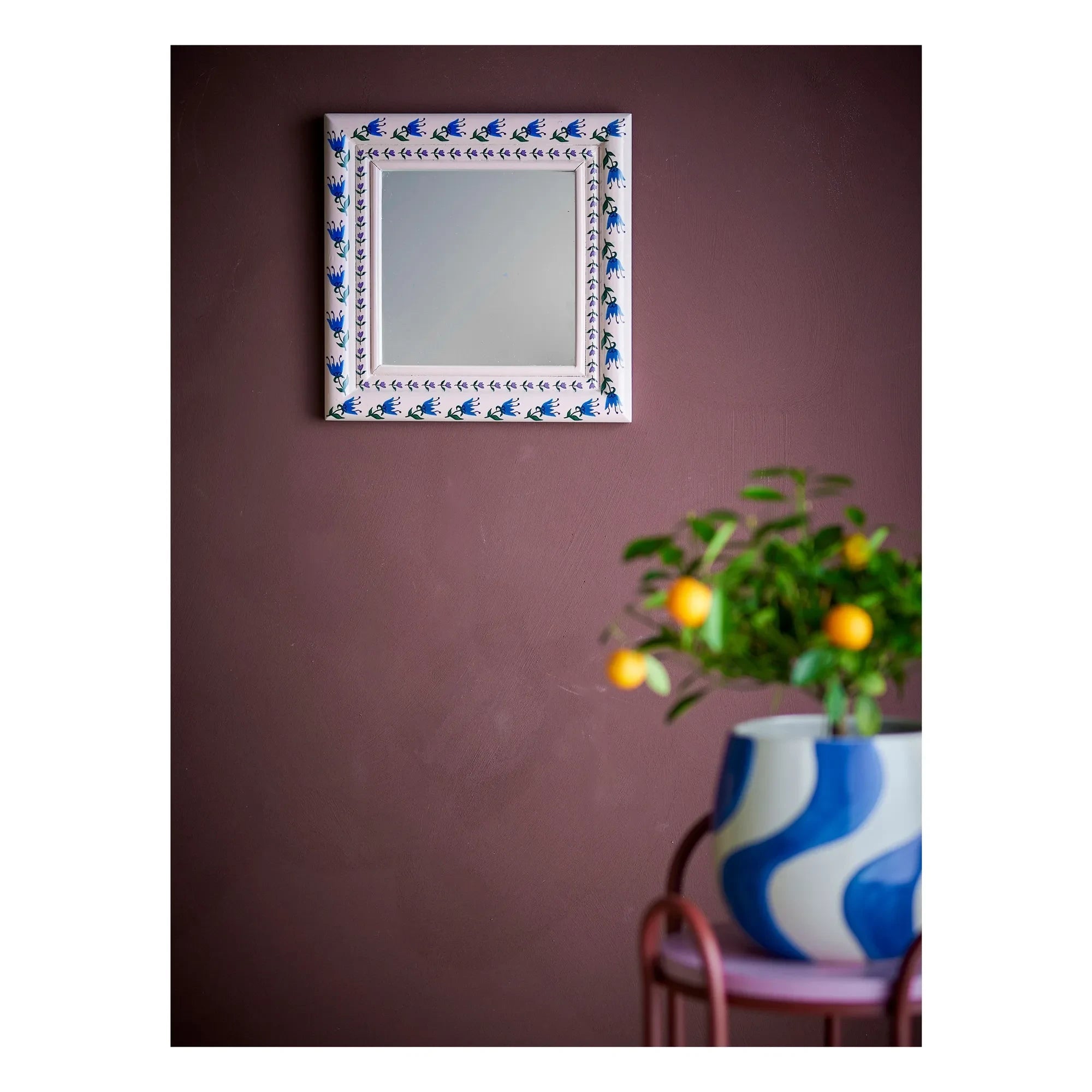 Bloomingville - Badia Wall Mirror, Pine Tree | Pink