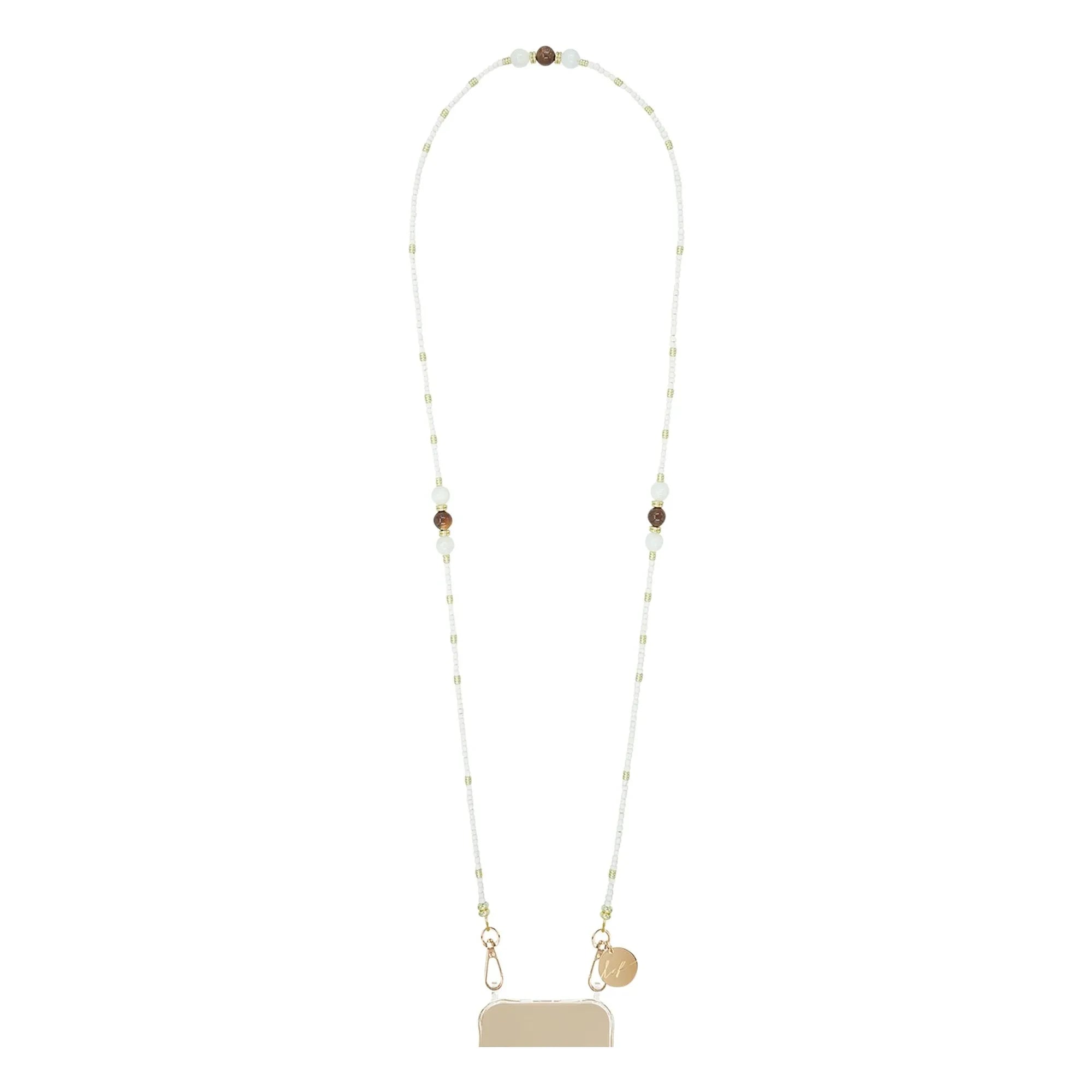 LaCoqueFrançaise - Iris Long Chain Necklace 120 cm | Beige