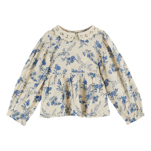 Emile et Ida - Fleurie Crochet Collar Blouse | Ecru