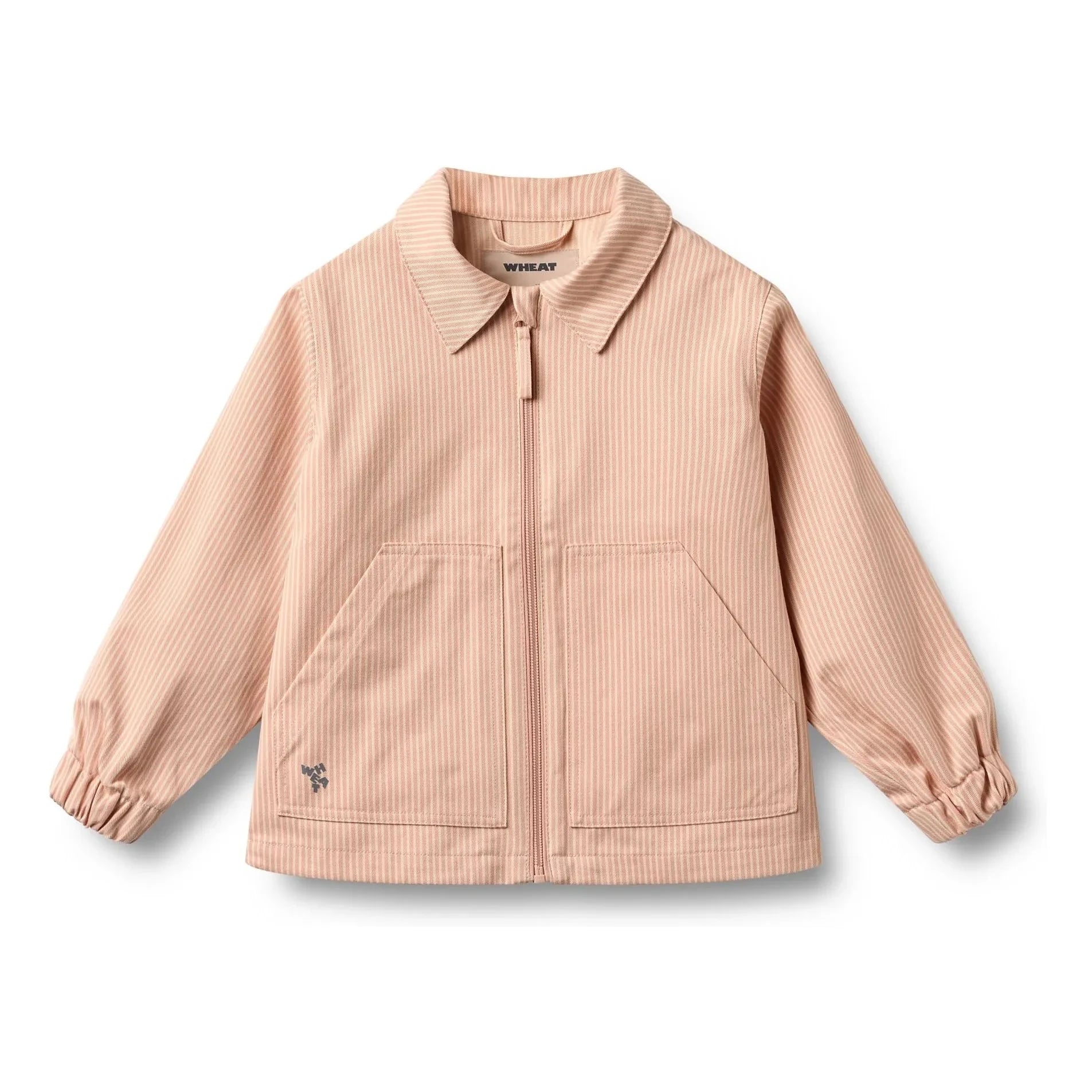 Wheat - Bofo Striped Organic Cotton Jacket | Peach