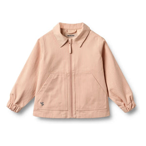 Wheat - Bofo Striped Organic Cotton Jacket | Peach