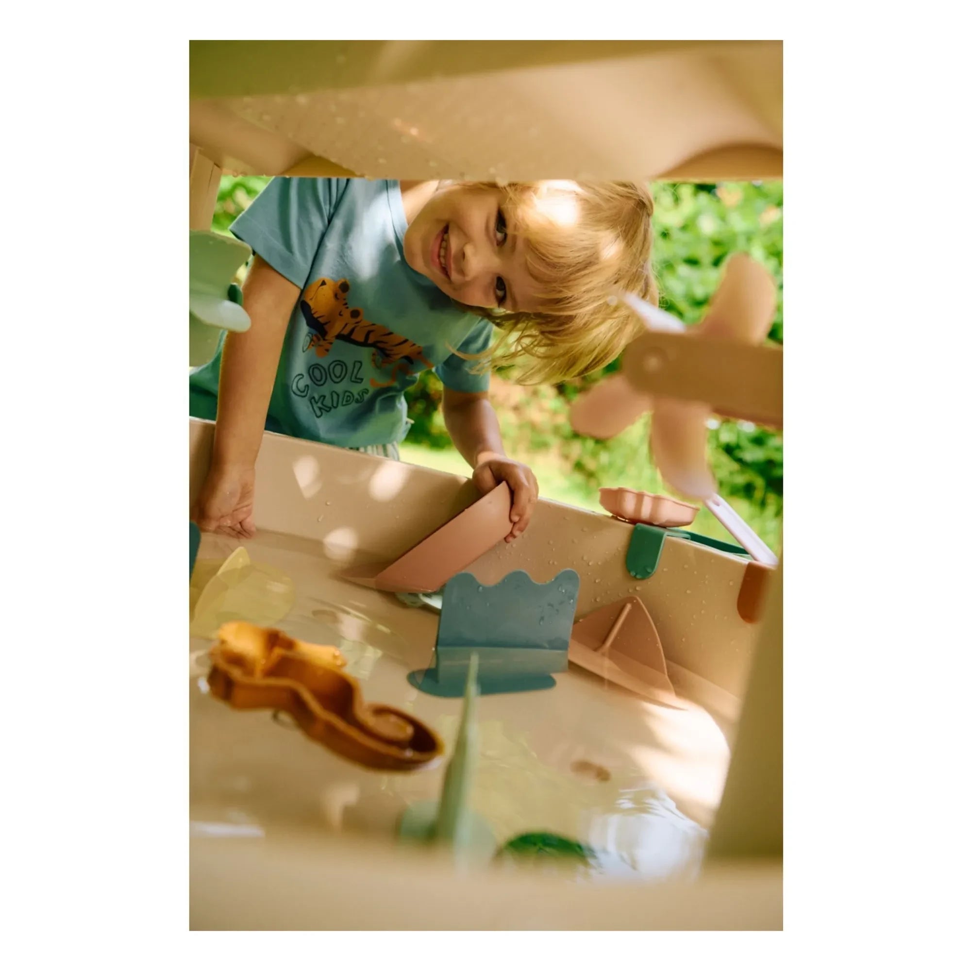 Liewood - Apia Tiger Organic Cotton T-Shirt | Blue