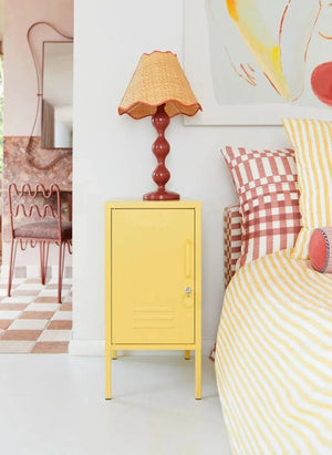 Mustard Made - Short Metal Nightstand | Faded Yellow