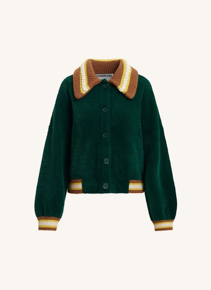 Essentiel Antwerp - Kamore Cardigan | Forest Green