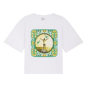 Leon & Harper - Feel Your Soul T-Shirt Organic Cotton | White