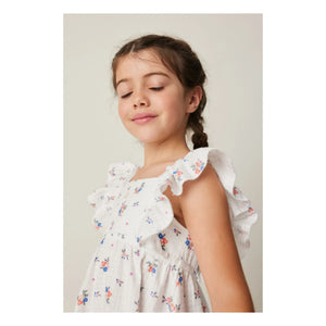 Tocoto Vintage - Floral Pattern Dress | White