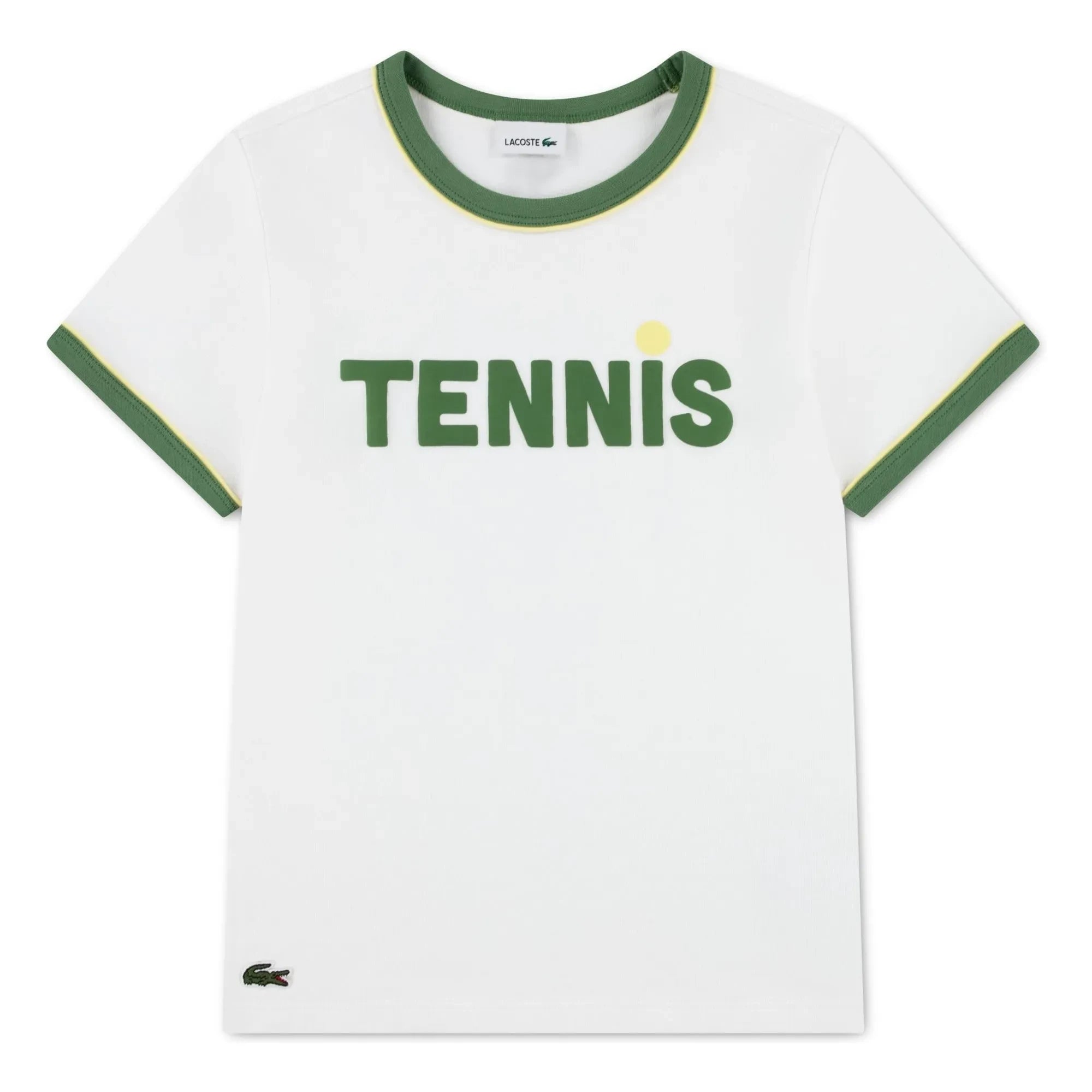 Lacoste - Organic Cotton Contrast T-Shirt | Off-White