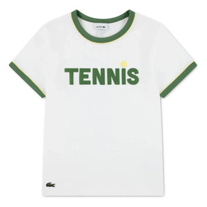 Lacoste - Organic Cotton Contrast T-Shirt | Off-White