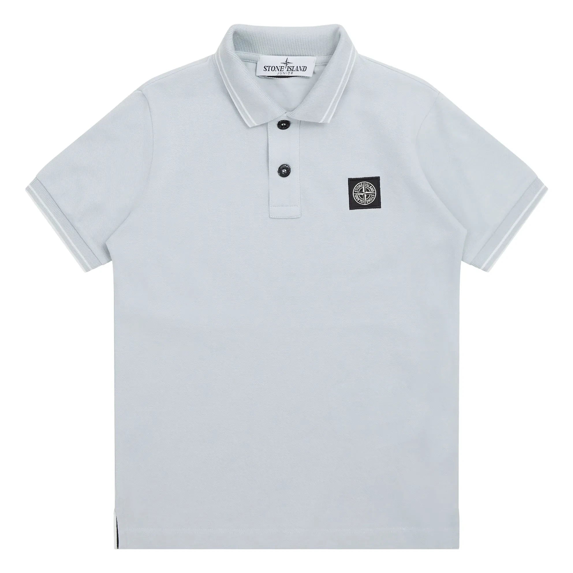 Stone Island - Light Blue Polo with Logo