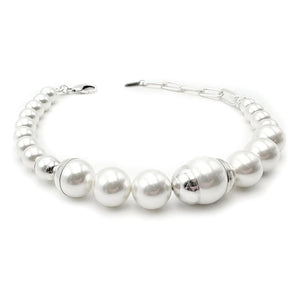 Perrine Taverniti - Montera Pearl Necklace | Silver