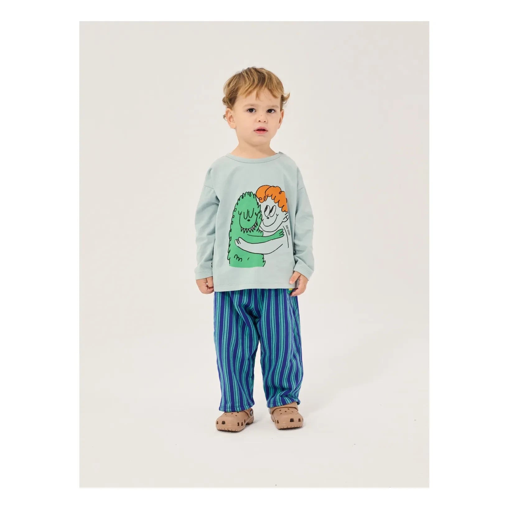 Bobo Choses - Striped Organic Cotton Jogger | Blue