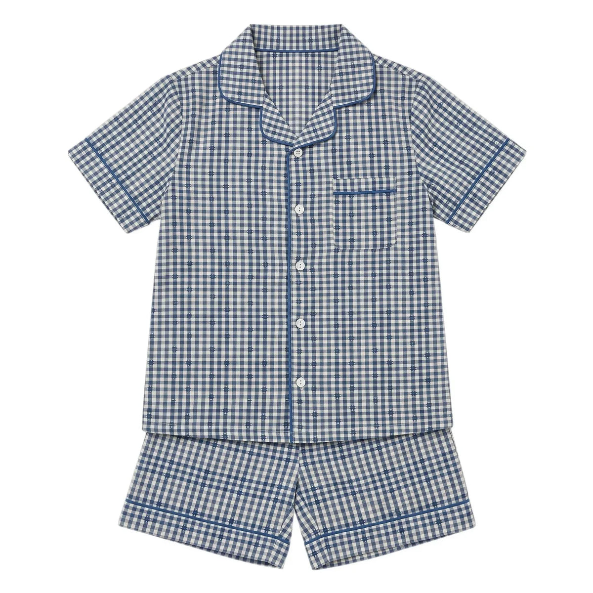 Editions Aimable - Pio pajama | Blue Vichy Cotton