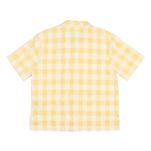 Búho - Gingham Seersucker Organic Cotton Shirt | Yellow