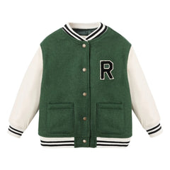 Rylee + Cru - Green Varsity Jacket