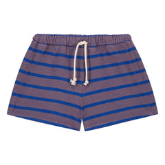 We Are Kids - Marlow Striped Organic Cotton Shorts | Purple