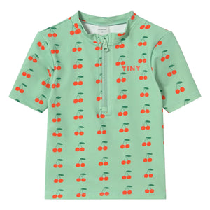 Tinycottons - Cherry UV Protective Bath T-Shirt | Green Water
