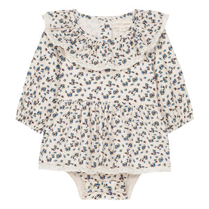 Louise Misha - India Fleurie Organic Cotton Poplin Jumpsuit | Cream