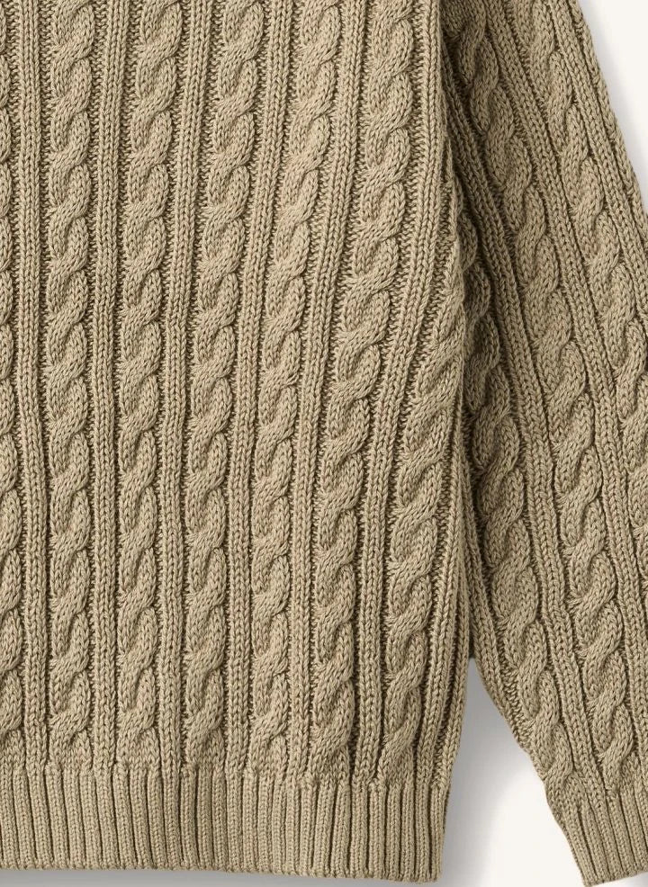 Wheat - Oliver organic cotton sweater | Beige