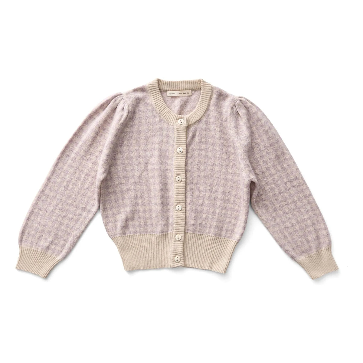 Thrush Plum - Pötikare Pembe Organik Pamuklu Hırka | Purple