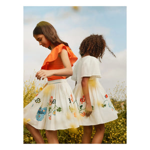 Molo - Bonnie Butterfly Organic Cotton Skirt | Ivory