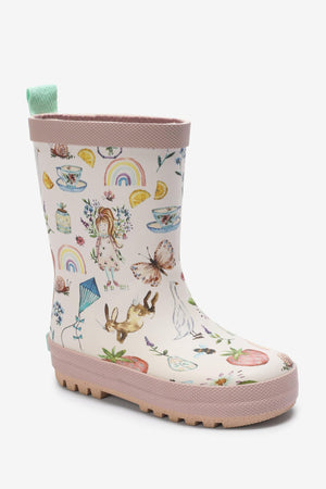 Dinossi - Happy Girl Cheerful Child Rain Boots - 30.5
