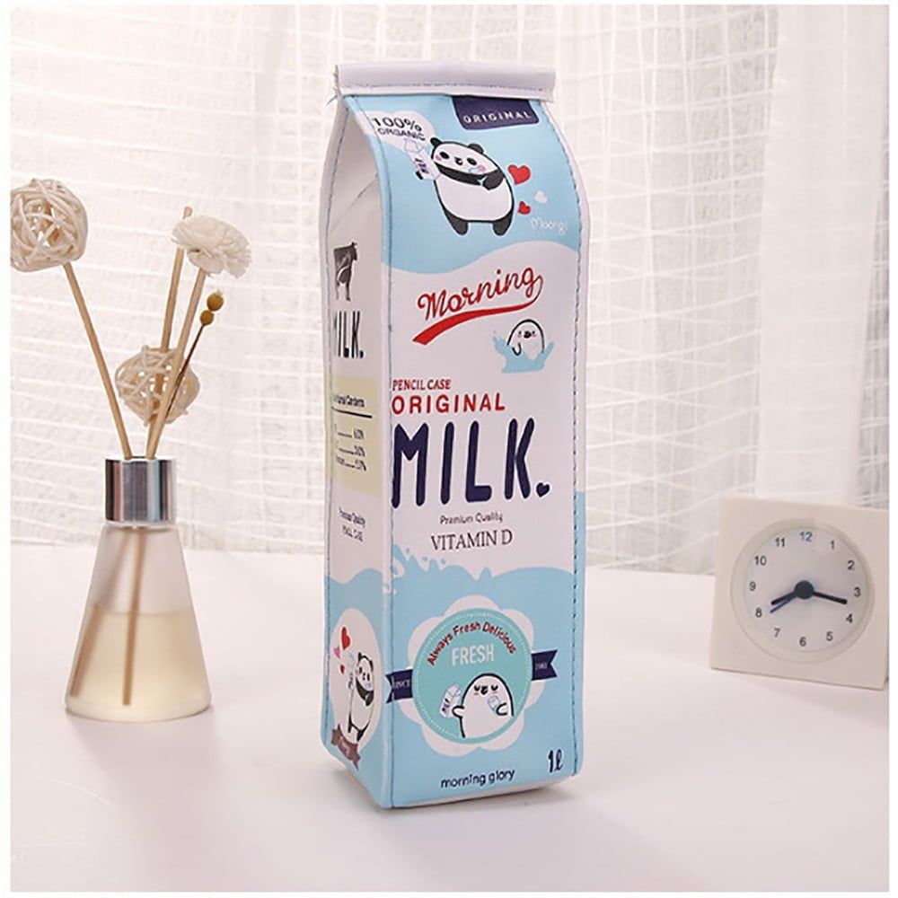 Dinossi - Scented Vanilla Milk Carton Shaped Pencil Case