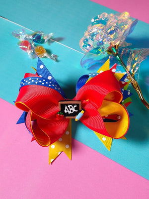 Dinossi - School ABC Design Girls Hair Clip