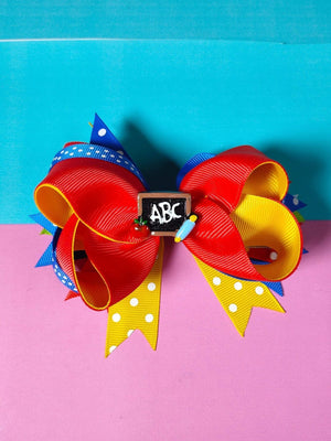 Dinossi - School ABC Design Girls Hair Clip