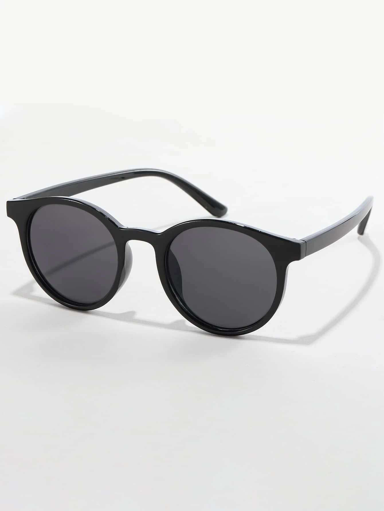 Dinossi - Black Light Round Kids Sunglasses
