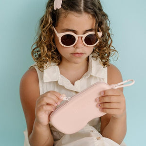 Dinossi - Sustainable Children's Sunglasses Round Model - Powder