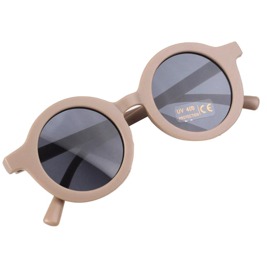 Dinossi - Sustainable Brown Round Kids Sunglasses