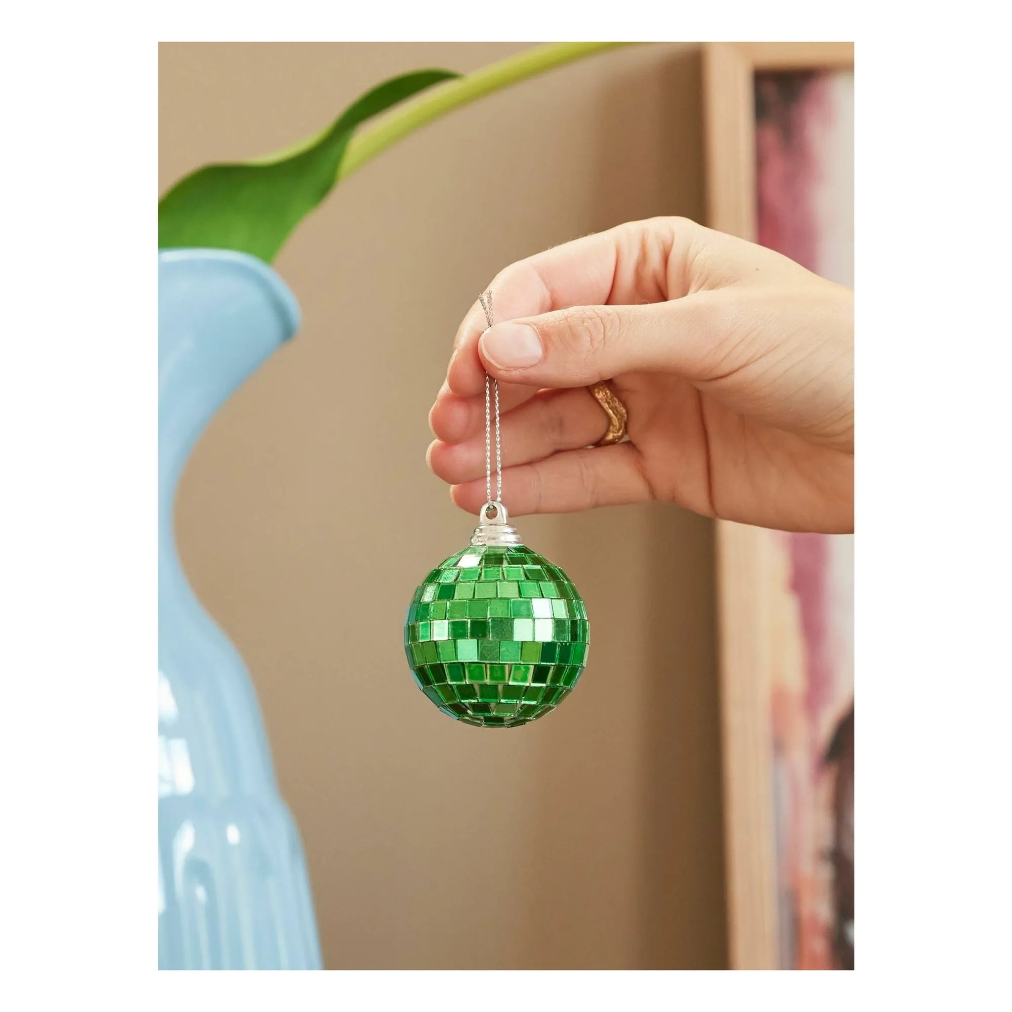 Rice - Disco Decorative Ball | Green