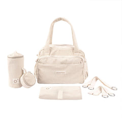Doomoo Changing Bag - Fluffy Corduroy Beige-Changing Bags-Fluffy Corduroy Beige- | Natural Baby Shower