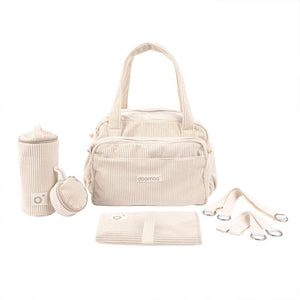 Doomoo Changing Bag - Fluffy Corduroy Beige-Changing Bags-Fluffy Corduroy Beige- | Natural Baby Shower