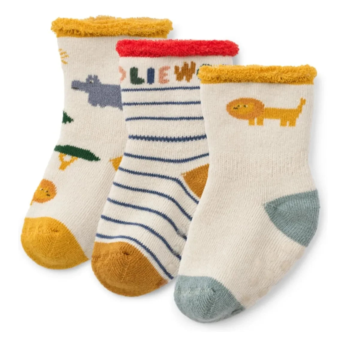 Liewood - Yellow | 3-Pack Eloy Non-Slip Socks Set