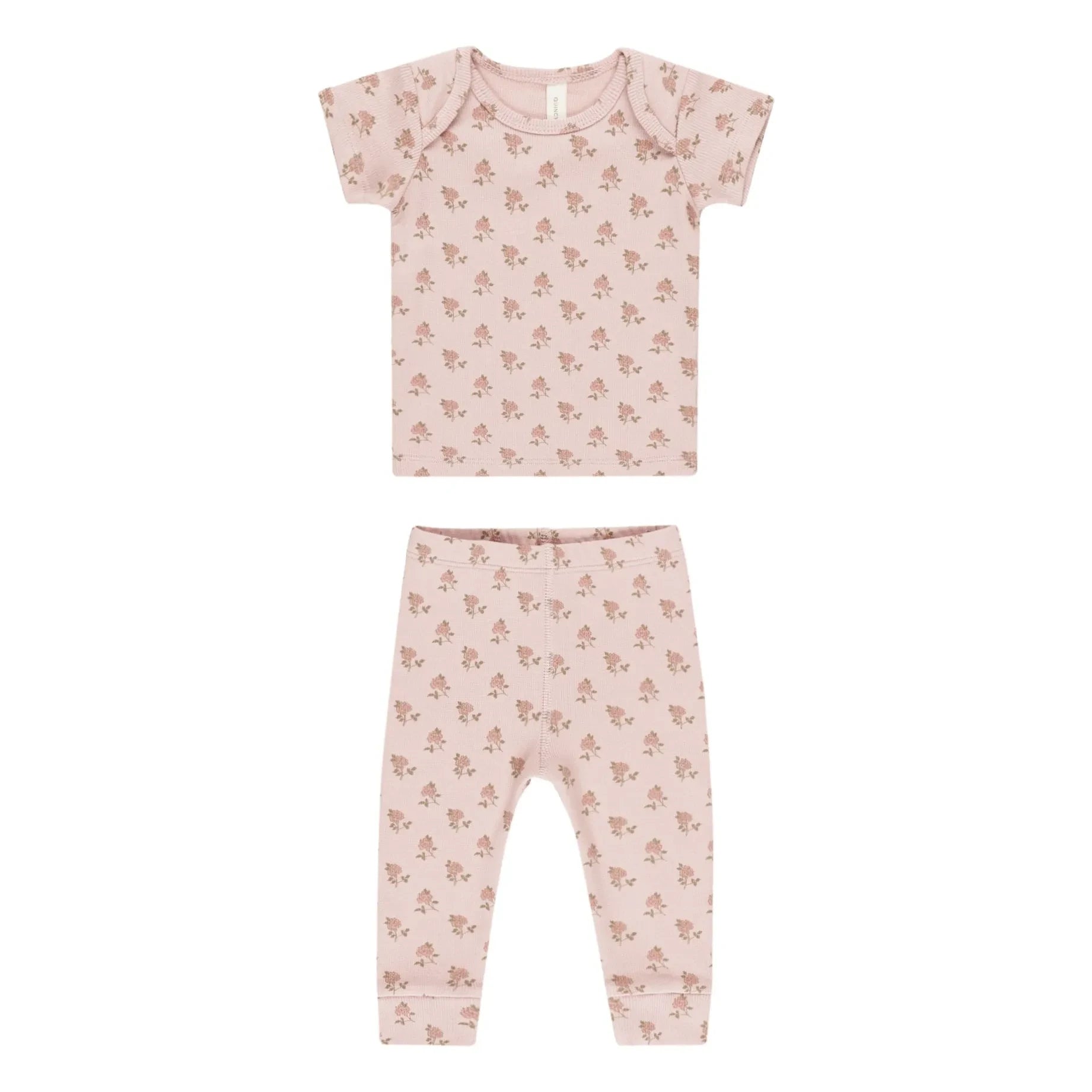 Quincy Mae - Rose T-Shirt and Leggings Set | Pink