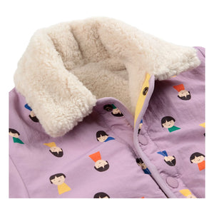 Bobo Choses - Reversible Sherpa Jacket Made from Recycled Fibers | Lilac