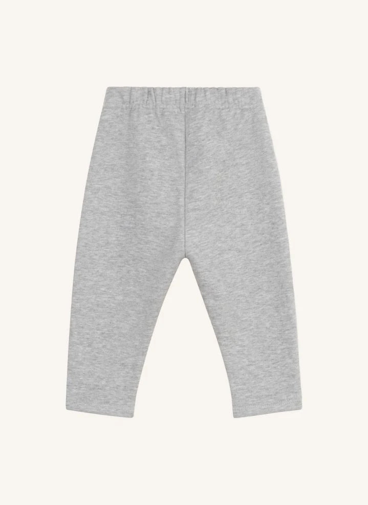 Petit Bateau - Plain Fleece Pants | Dark grey melange