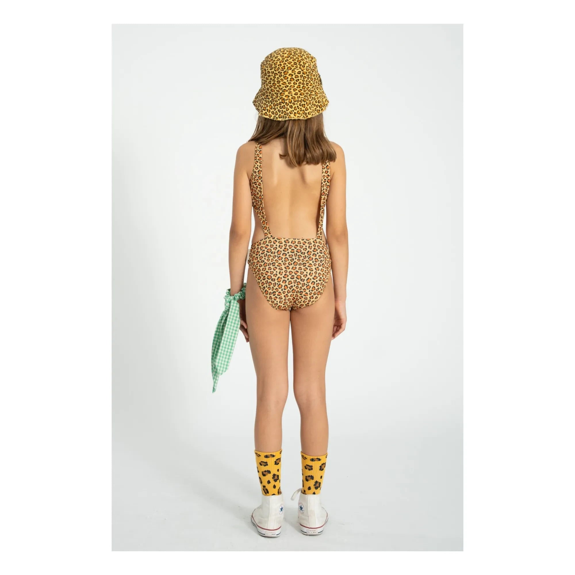 Piupiuchick - Fitilli Leopard Trikini Made from Recycled Fibers | Mustard