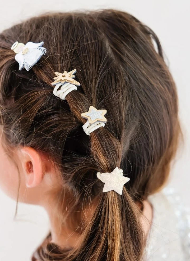 Mimi & Lula - 8-piece Sparkly Angel Hair Clip Set | Gold