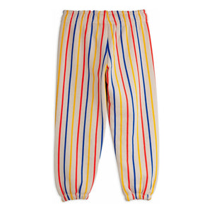 Mini Rodini - Clover Striped Organic Cotton Sweatpants | Ecru