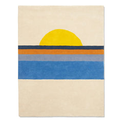 Bleuu-studio - Sunset rug | Blue