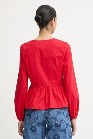 Marc O'Polo volanlı kadın pamuk bluz
