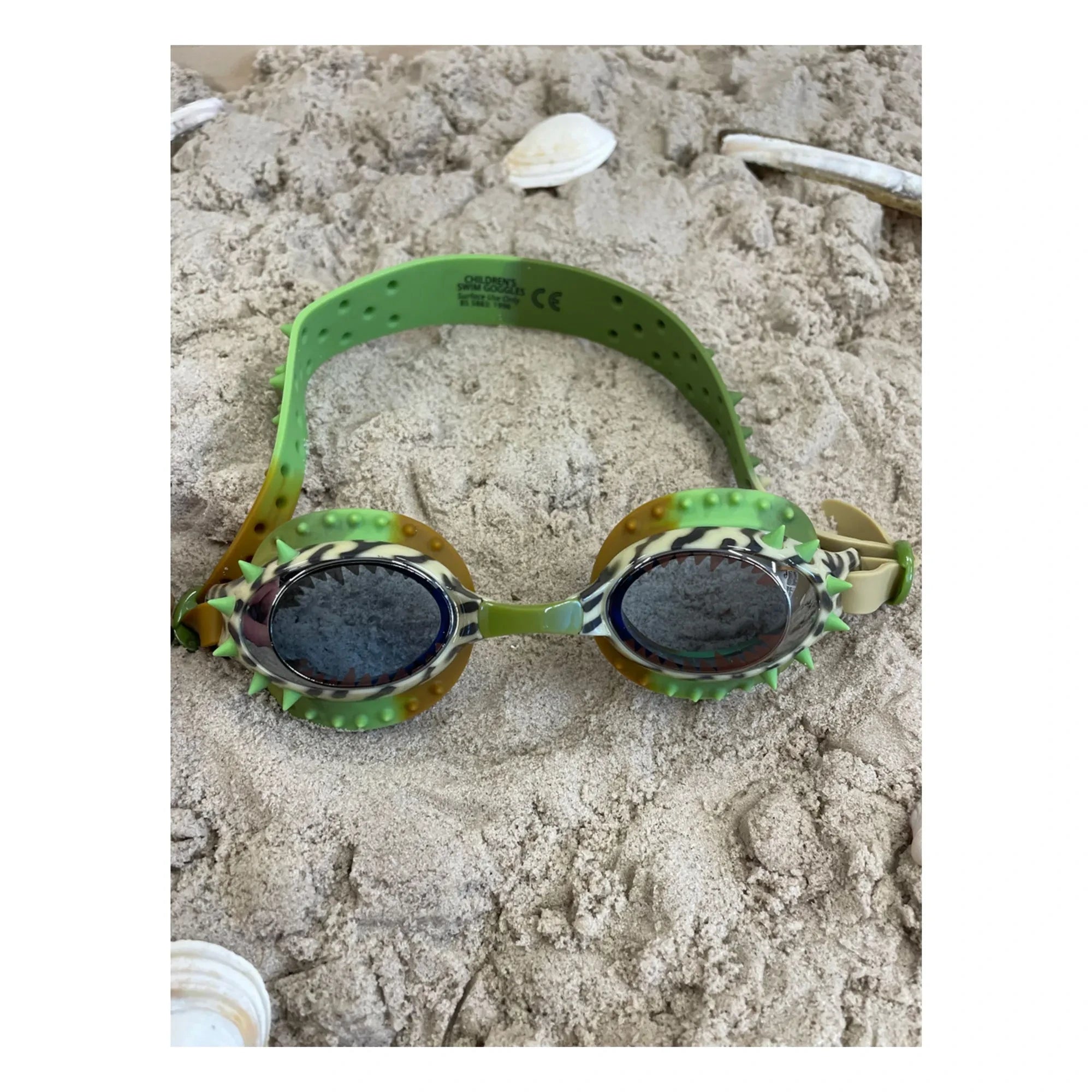 Bling2O - Prehistoric Times Swimming Goggles | Khaki