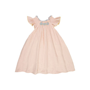 Lilinoa - Louisa Cotton Puffed Dress | Powder Pink