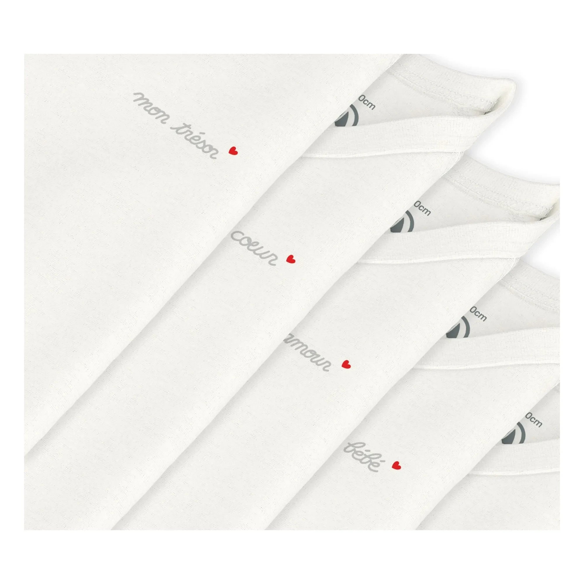 Petit Bateau - 5-Piece Mon Ange Organic Cotton Bodysuit Set | Ecru